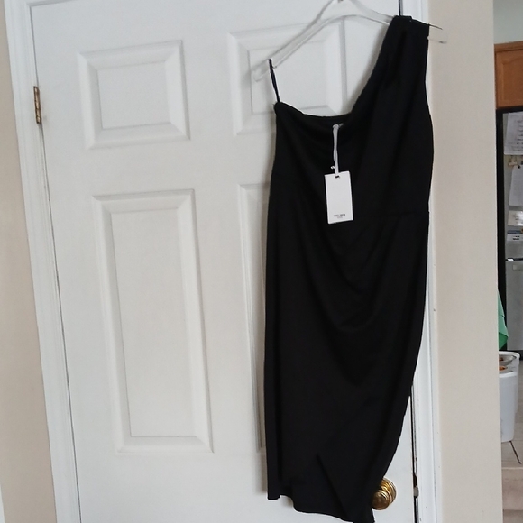 Grace Karin Chic Black One-Shoulder Dress - Picture 4 of 16